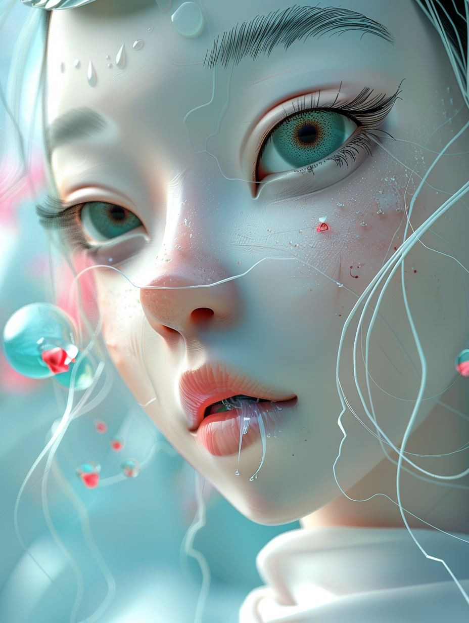 Ethereal Porcelain Digital Soul - Image 3