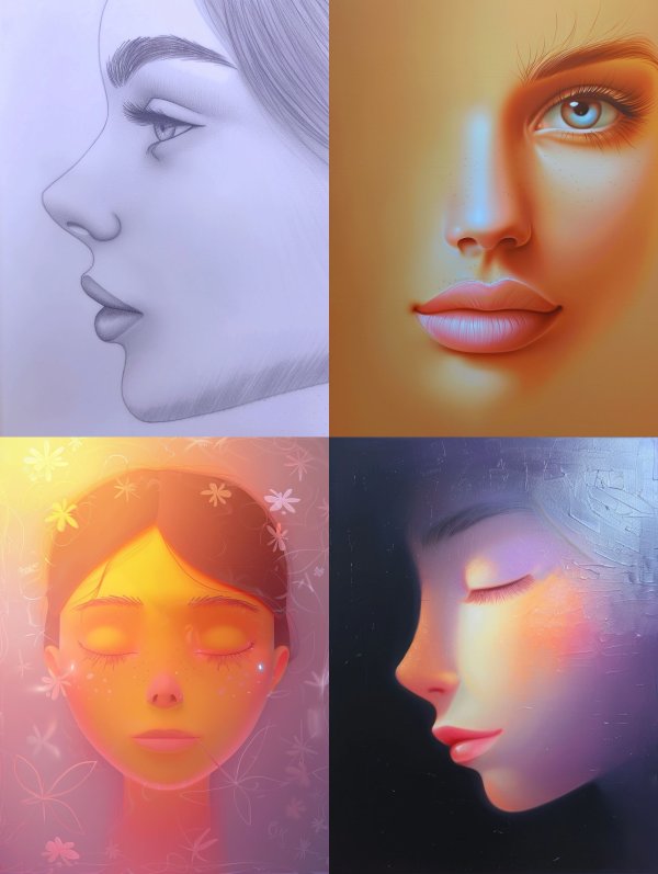 Evolution of a Portrait
