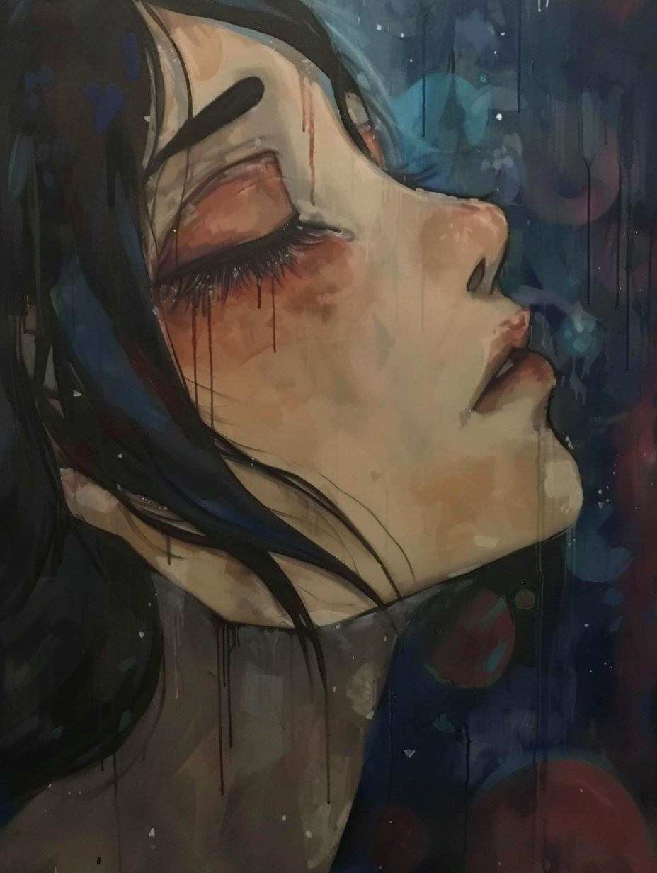 Melancholy Echoes in Blue - Image 1