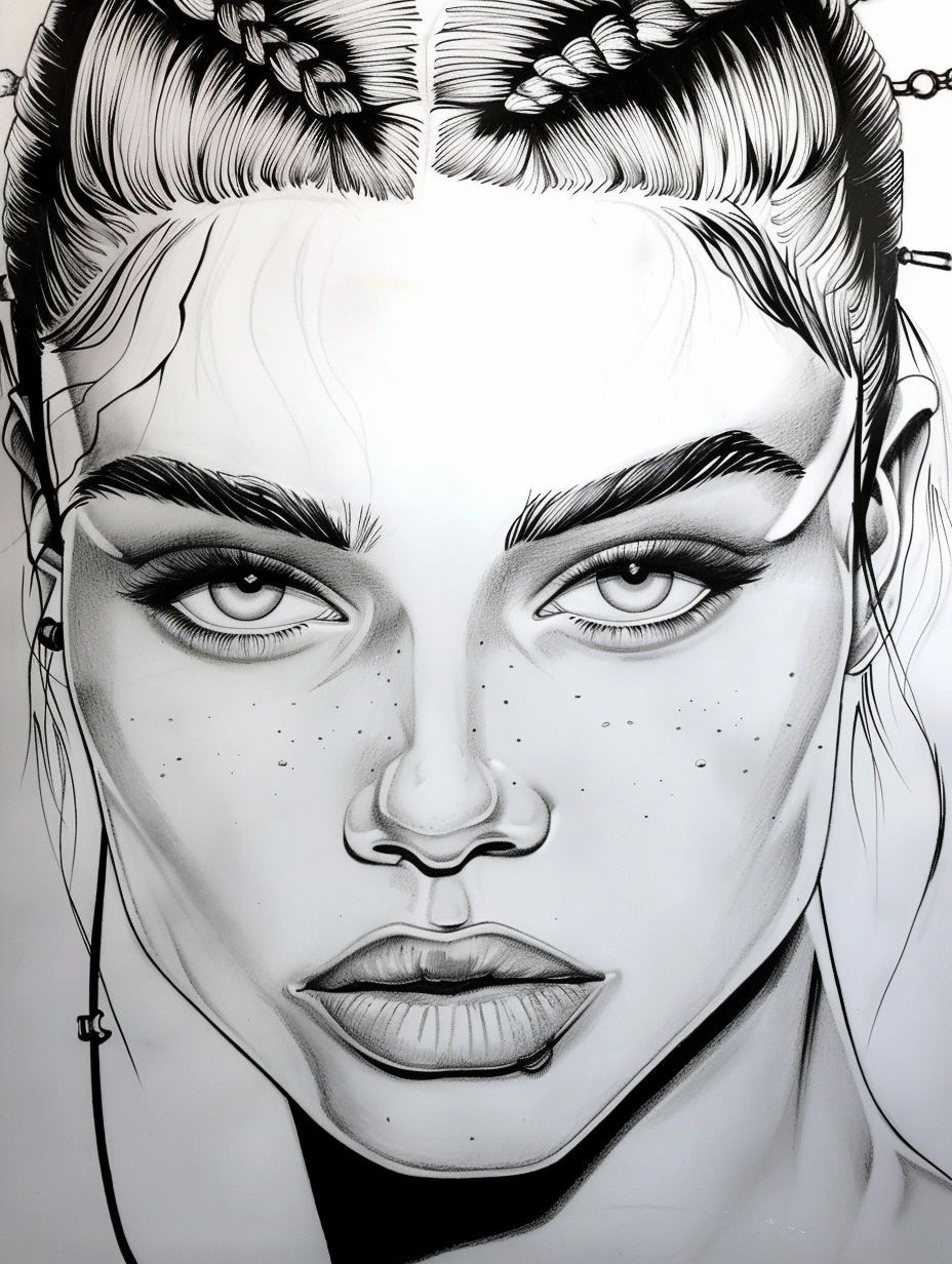 Noir Digital Portrait Study - Image 2