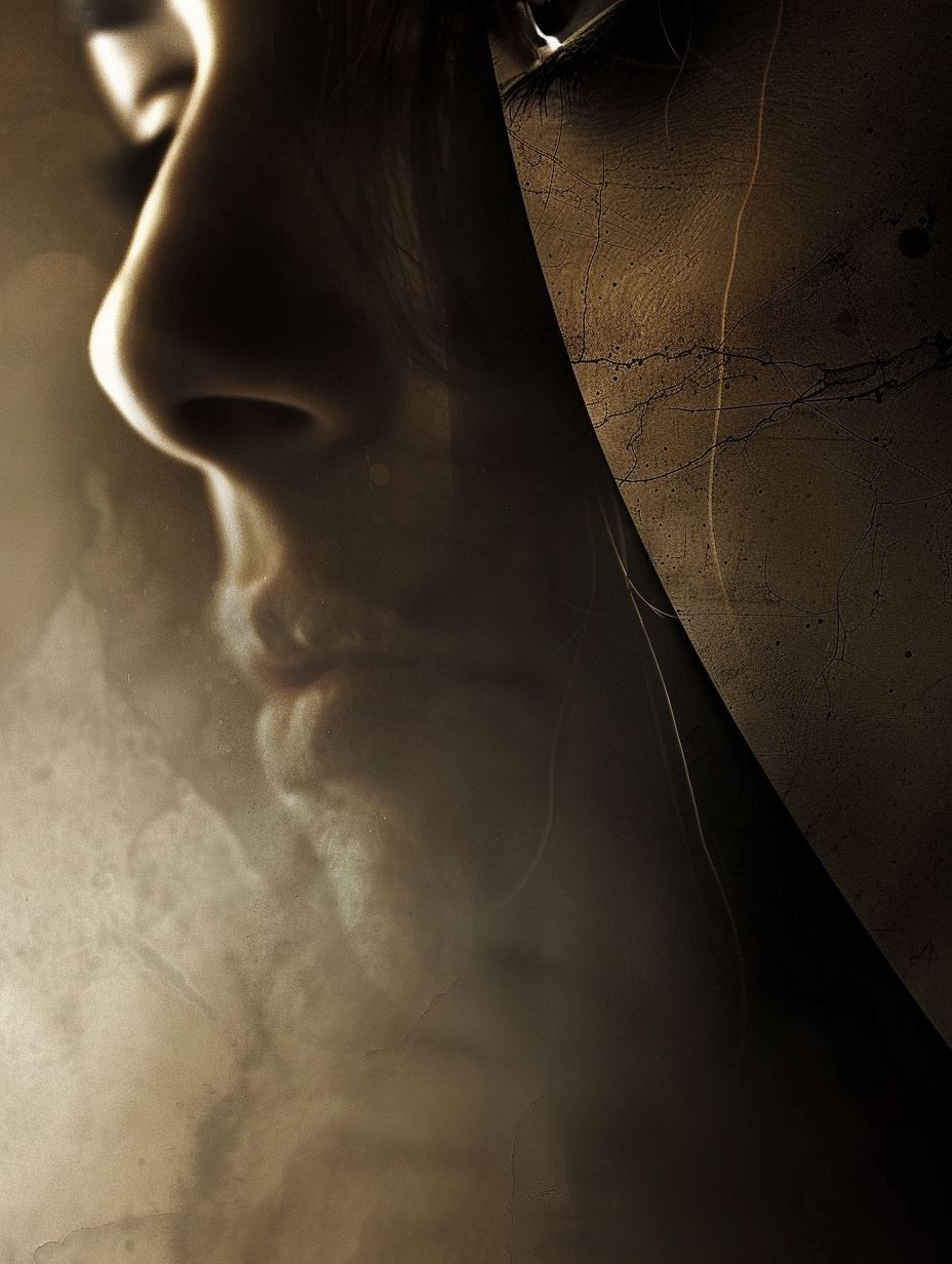 Sepia Shadow Portrait - Image 2