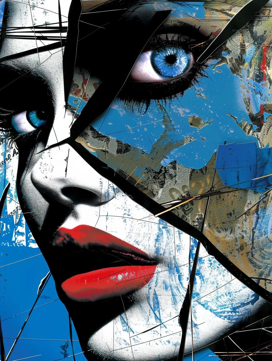Fragmented Azure Portrait Series - Image 1