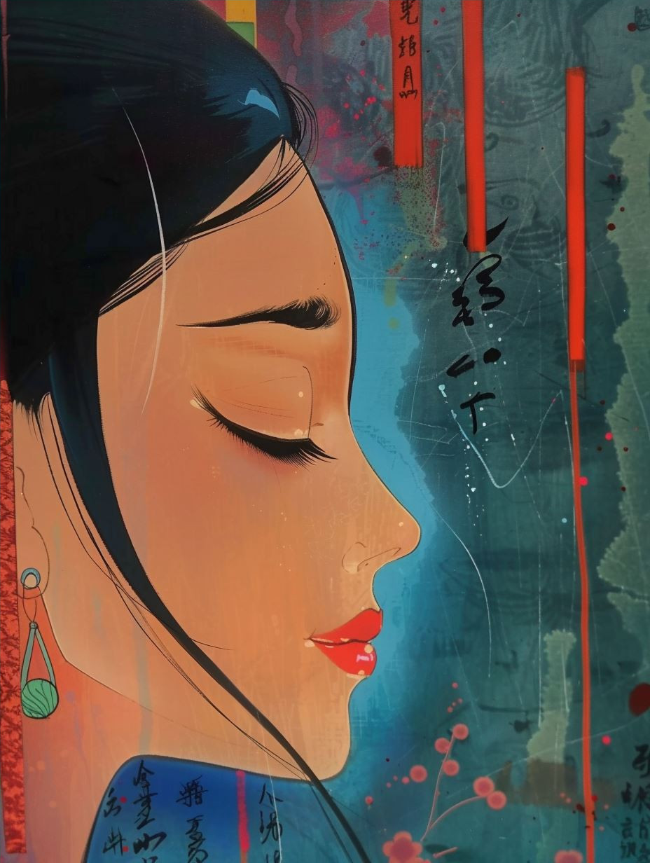 Melancholy Echoes of Azure Dreams - Image 4