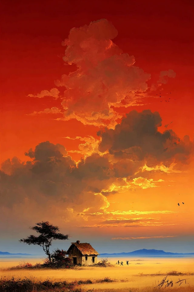 Crimson Sunset Serenity - Image 6