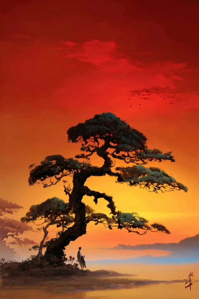 Crimson Sunset Serenity - Image 5