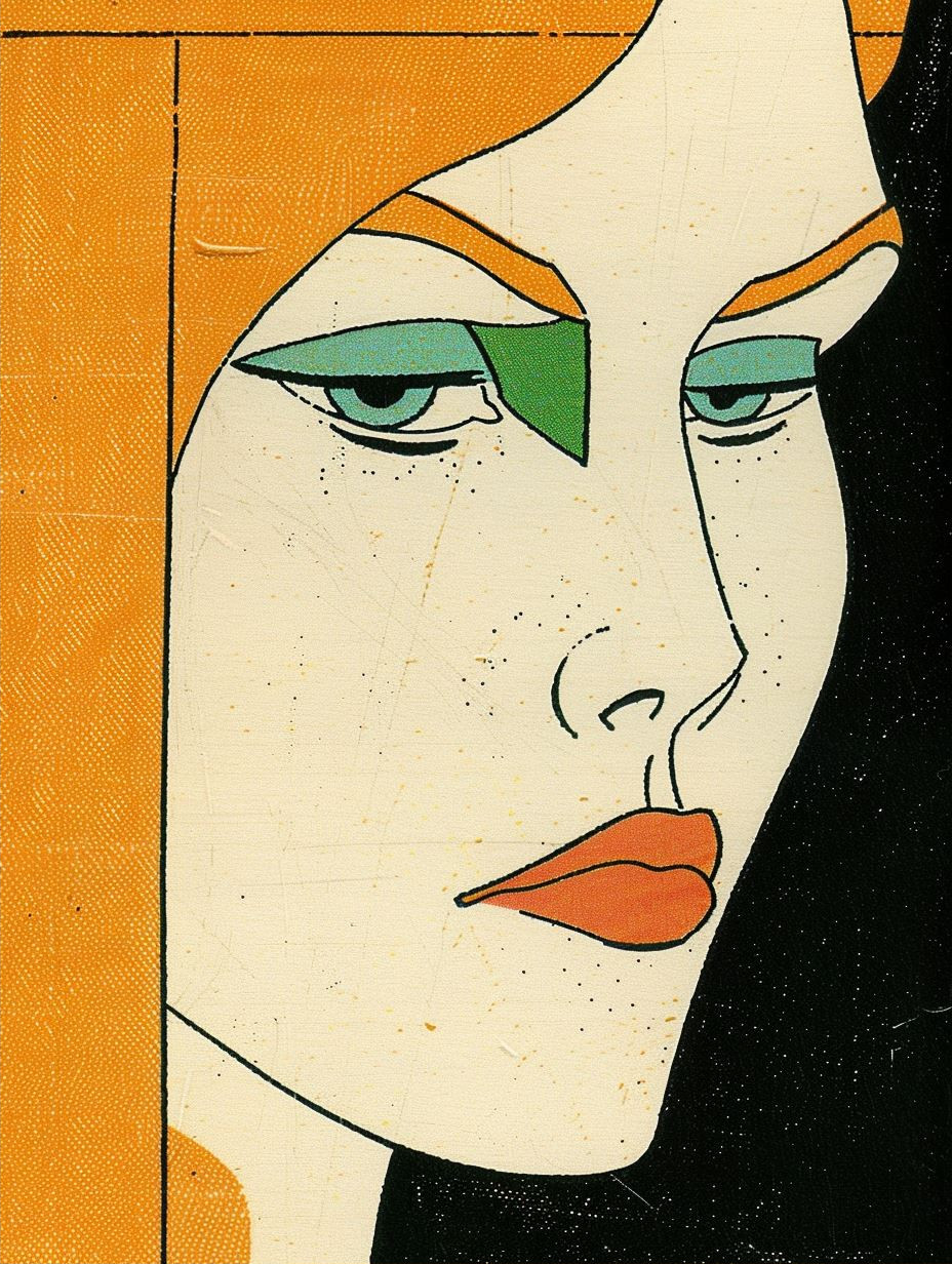 Vintage Pop Art Female Portraits - Image 2
