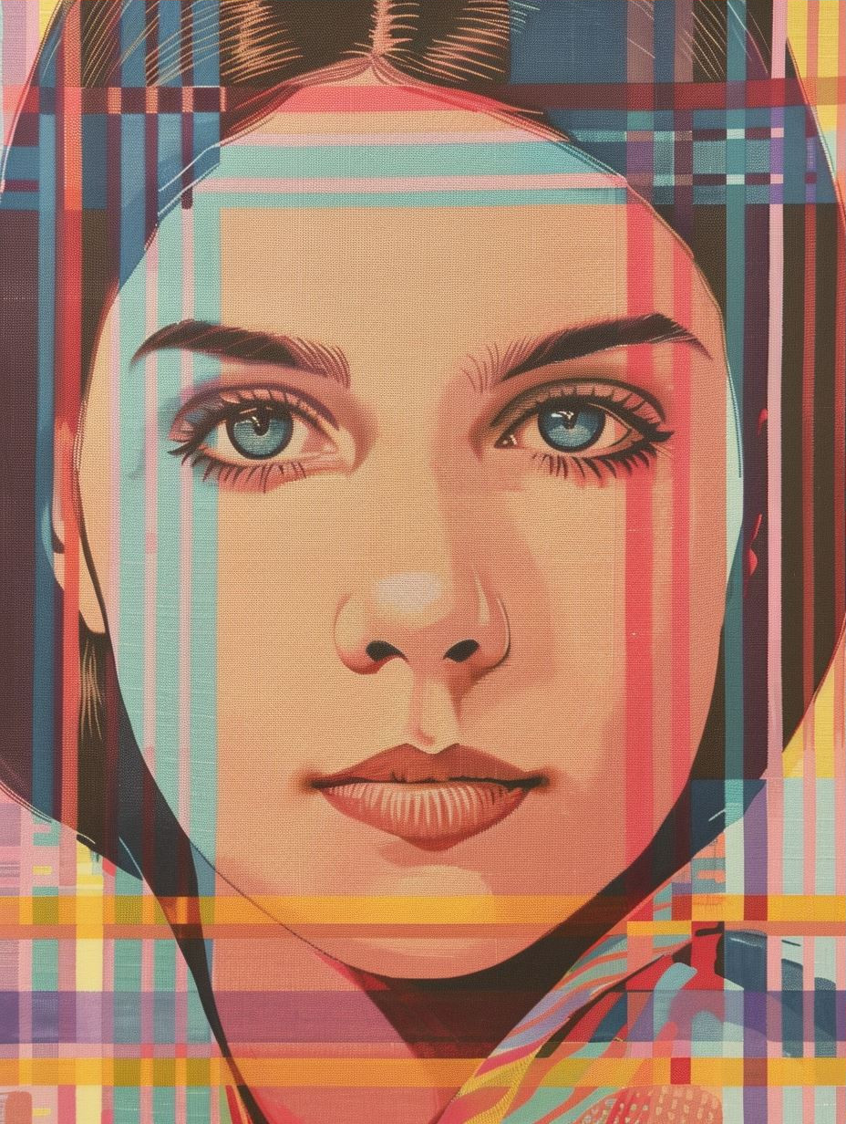 Digital Glitch Portrait Mosaic - Image 3