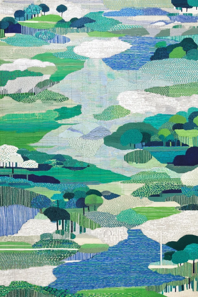 Woven Azure Portrait - Image 2