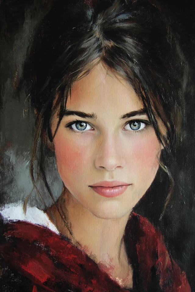 Velvet Gaze Portrait