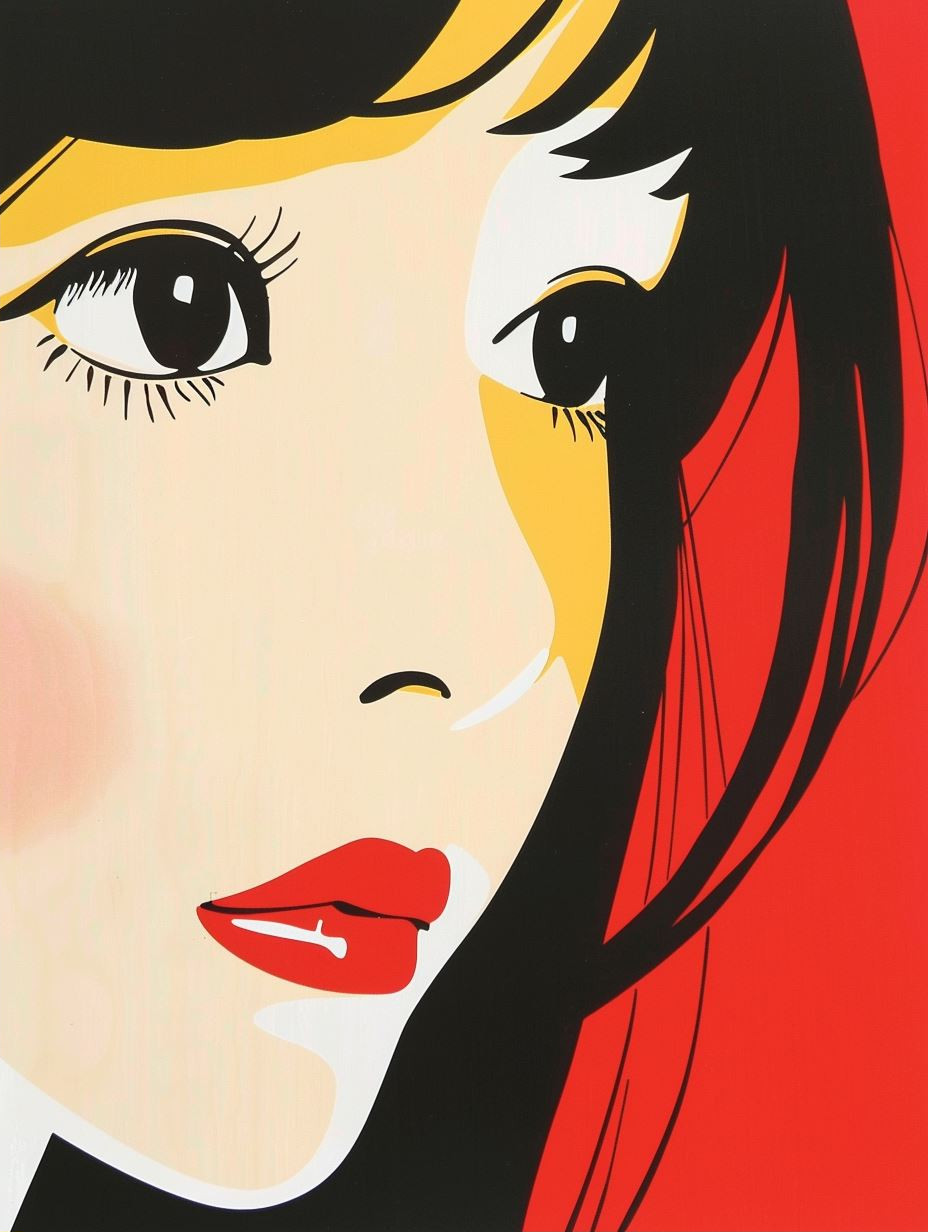 Minimalist Modern Asian Portrait - Image 2