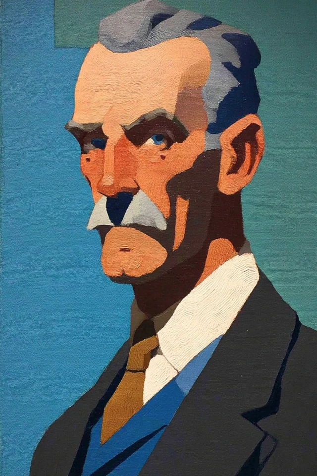 Vintage Formalist Portrait