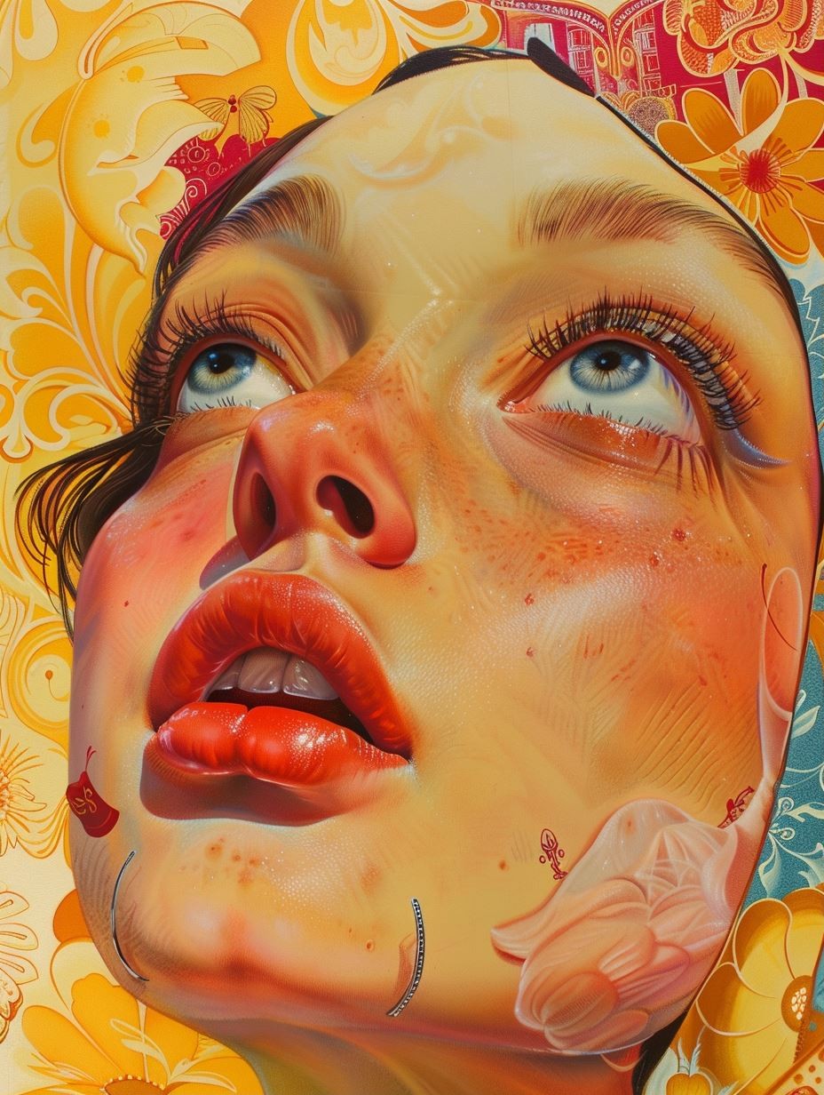 Golden Hour Surrealist Portrait - Image 1