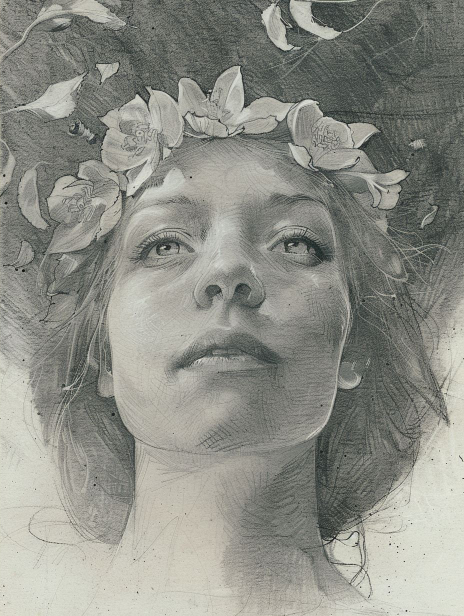 Ethereal Gazes in Graphite - Image 2