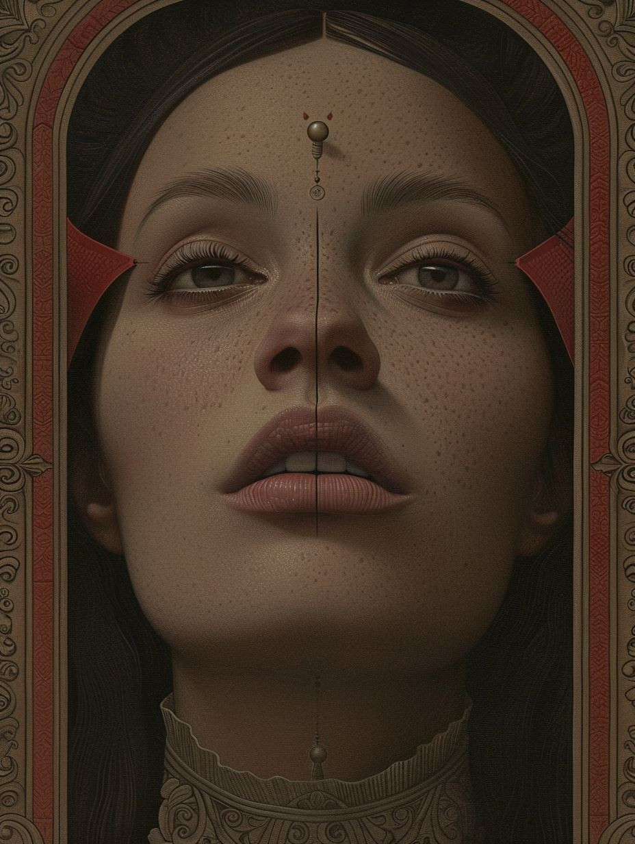 Intricate Filigree Gilded Mask - Image 4