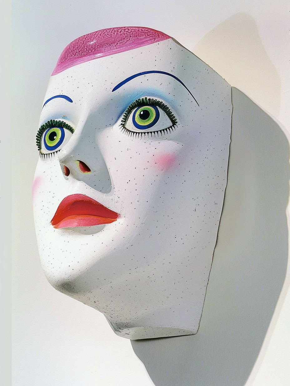 Surrealist Porcelain Mask Study