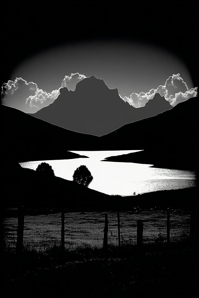 Noir Halftone Portrait - Image 2