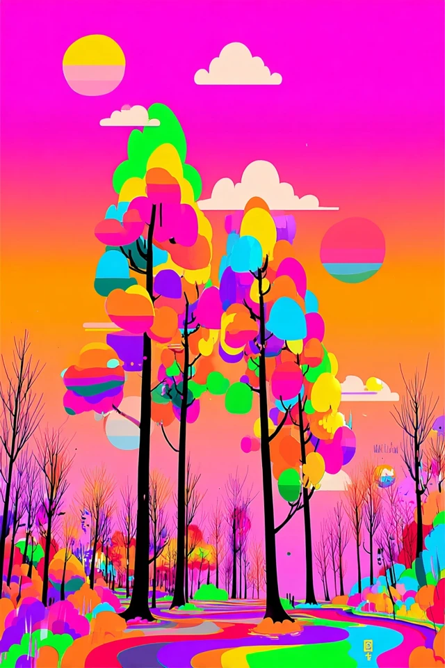Neon Psychedelic Portrait - Image 5
