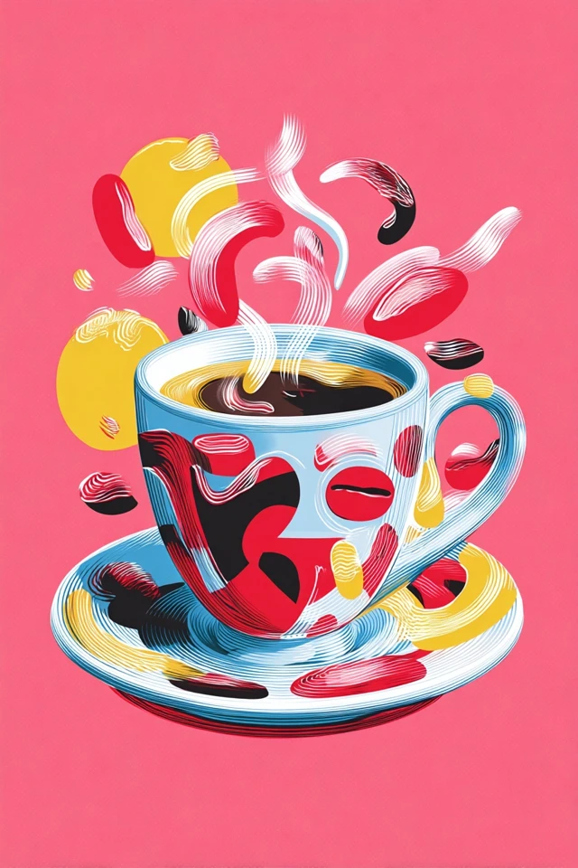 Vibrant Geometric Muse - Image 4