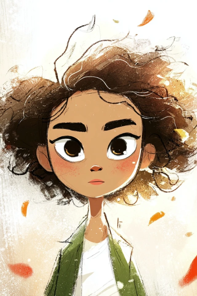Whimsical Curly Spirit - Image 1