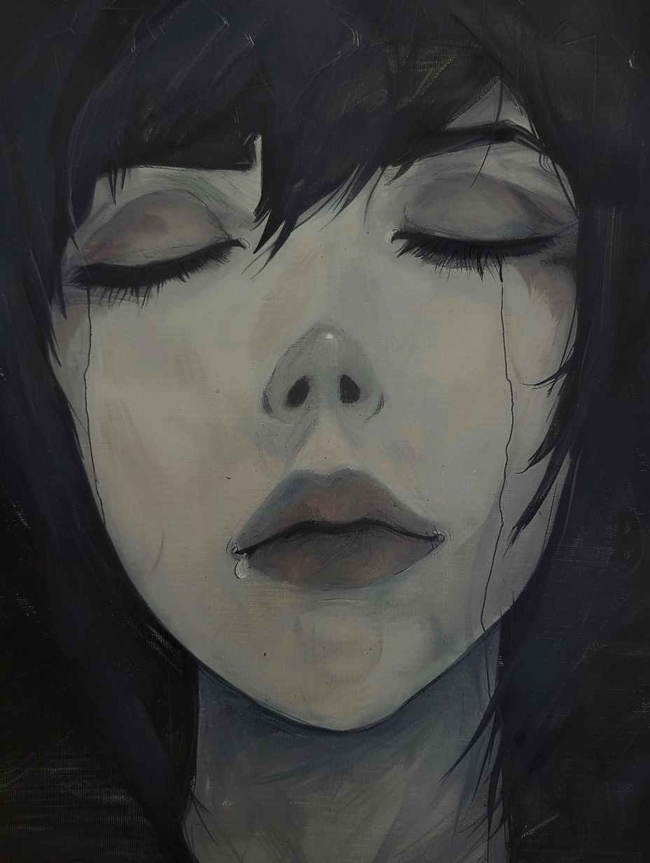 Melancholy Echoes in Blue - Image 2