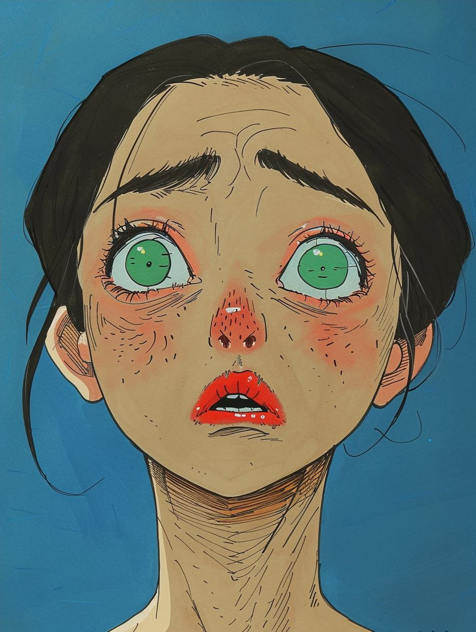 Melancholic Digital Portrait Study - Image 4