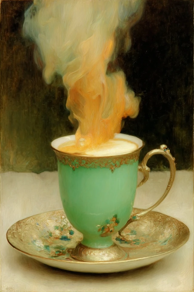 Emerald Elegance Portrait - Image 4
