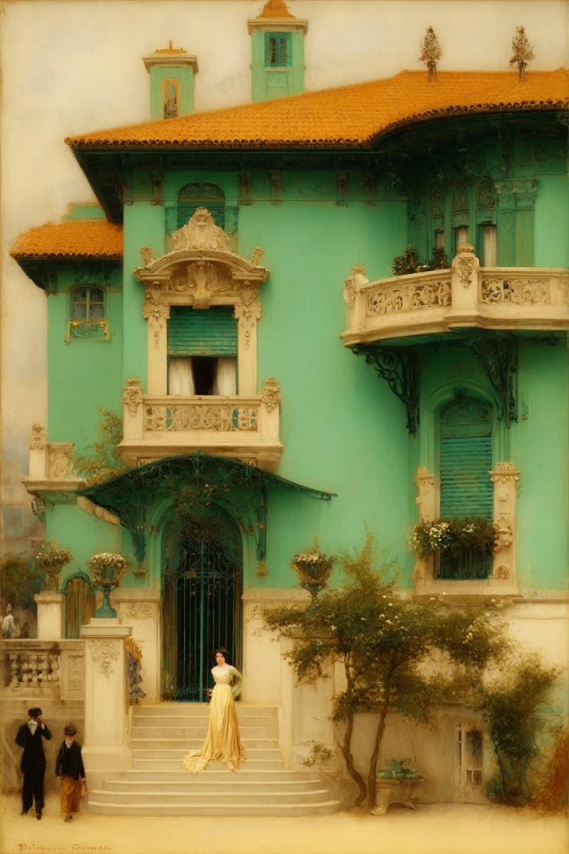Emerald Elegance Portrait - Image 6