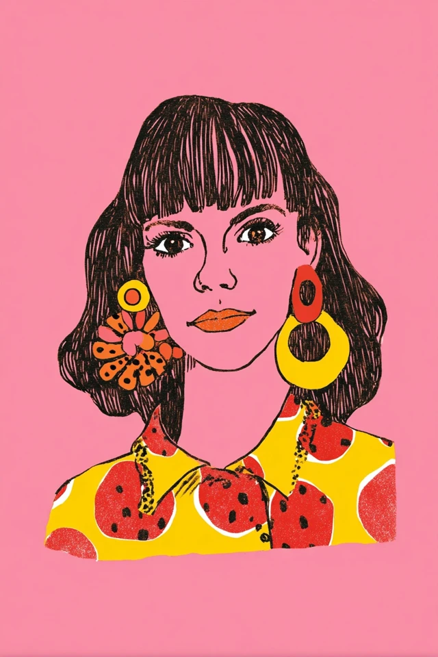 Retro Pop Portrait - Image 1