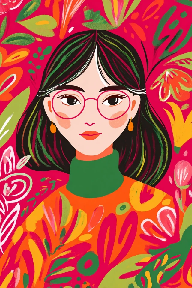 Vibrant Floral Muse - Image 1