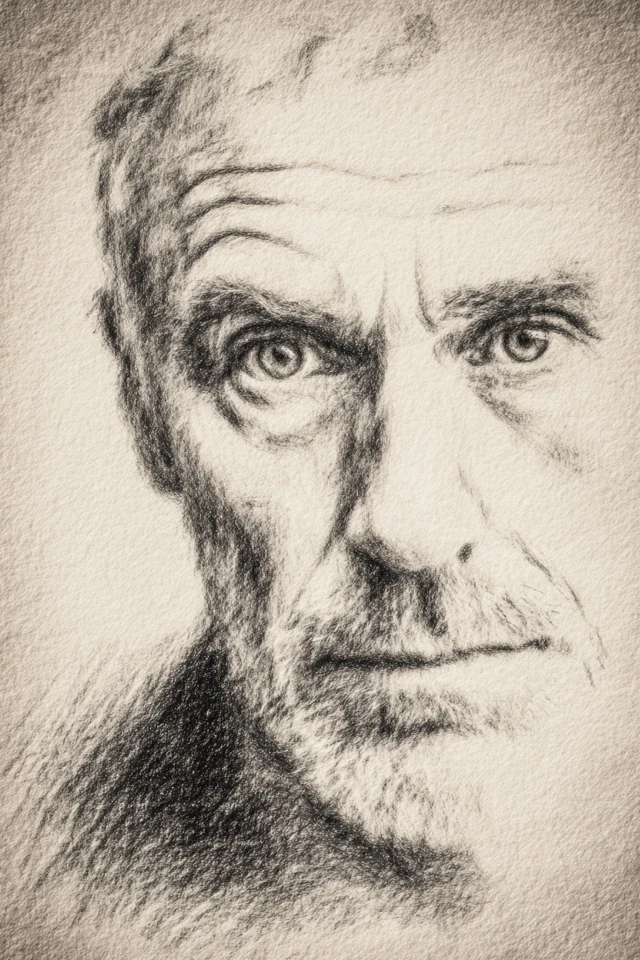 Charcoal Soul Portrait - Image 1