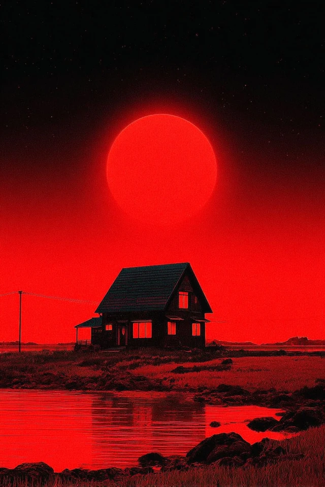 Crimson Solar Silhouette - Image 6