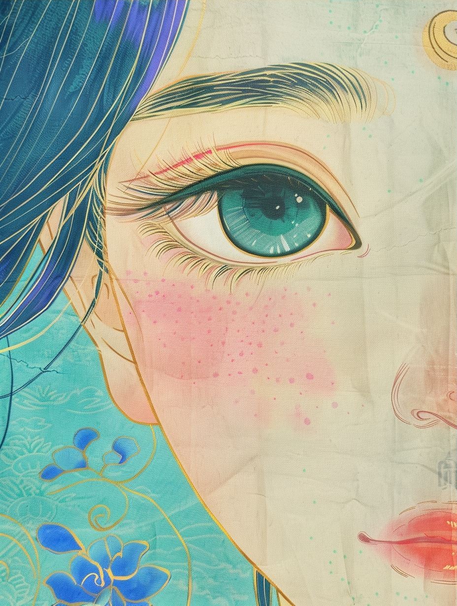 Ethereal Visions of Azure Beauty - Image 3
