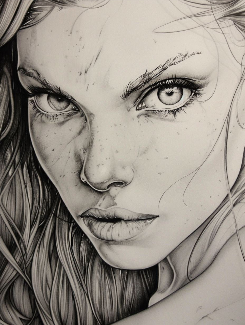 Ethereal Gazes in Graphite - Image 4