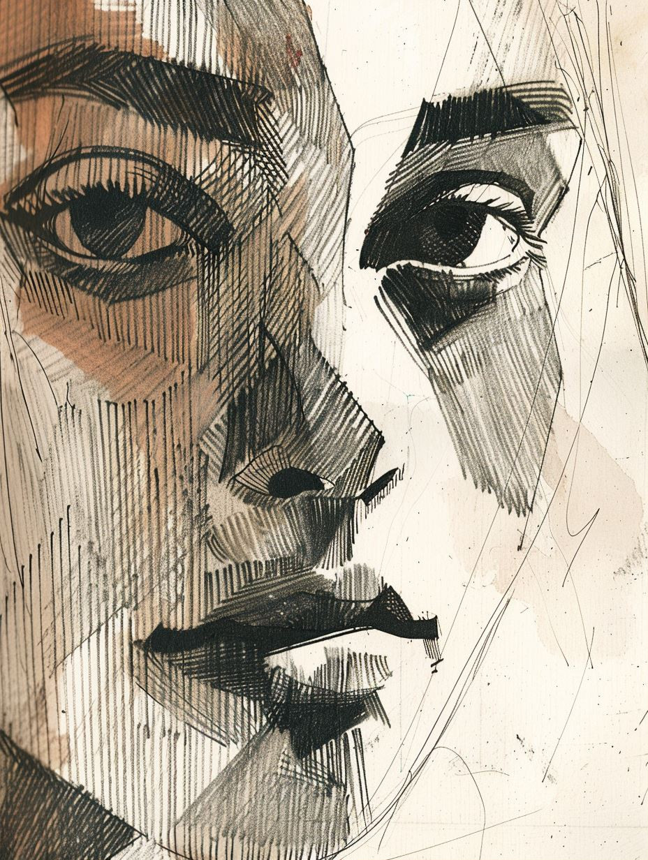 Fractured Perspectives: Cubist Portrait Studies - Image 1