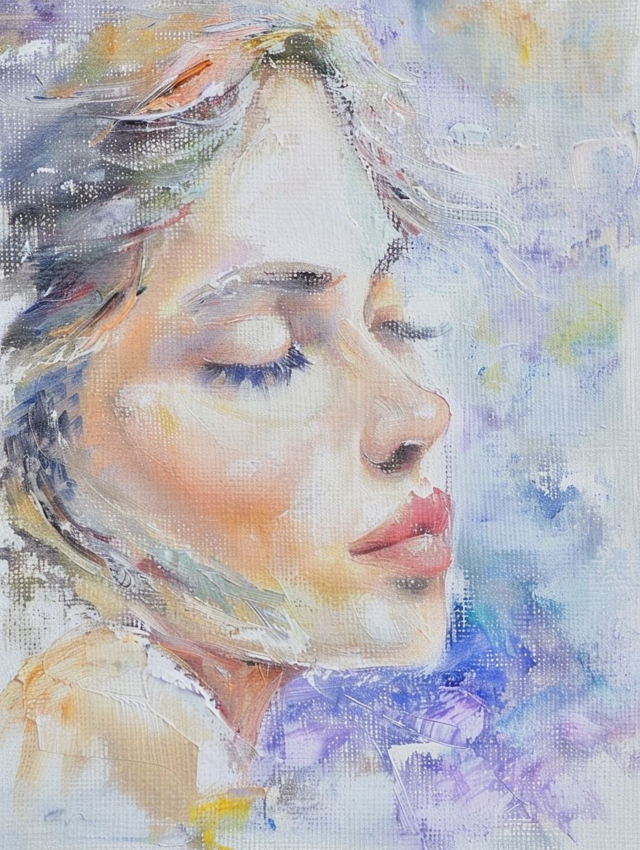 Ethereal Pastel Portrait Studies - Image 3