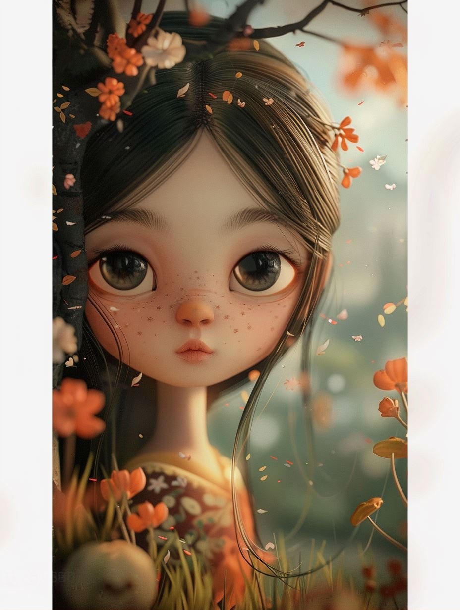 Ethereal Whimsical Portrait Art - Image 1