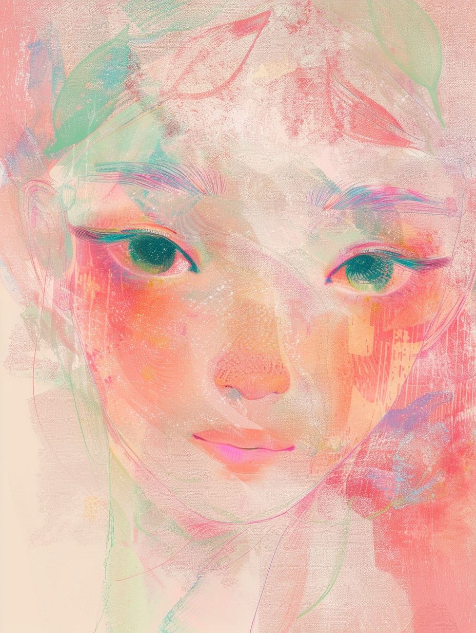 Ethereal Pastel Portraits of Dreamy Gazes - Image 3