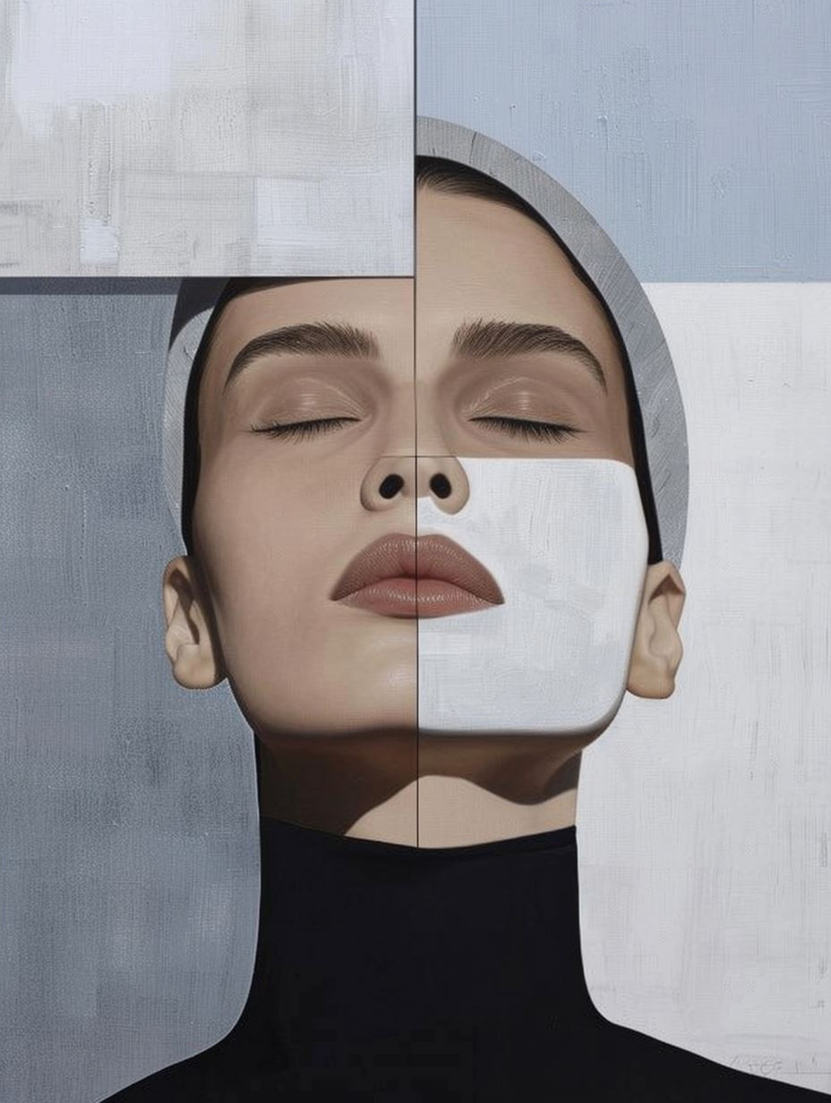 Fragmented Elegance in Pale Tones - Image 4