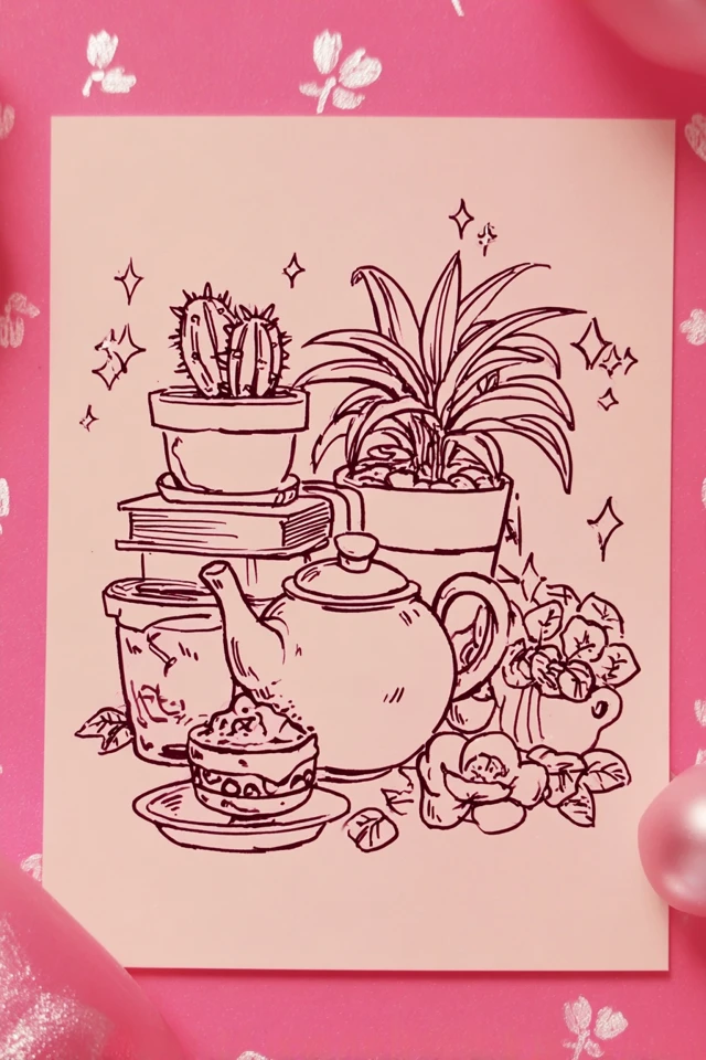 Crimson Heart Sketch - Image 3