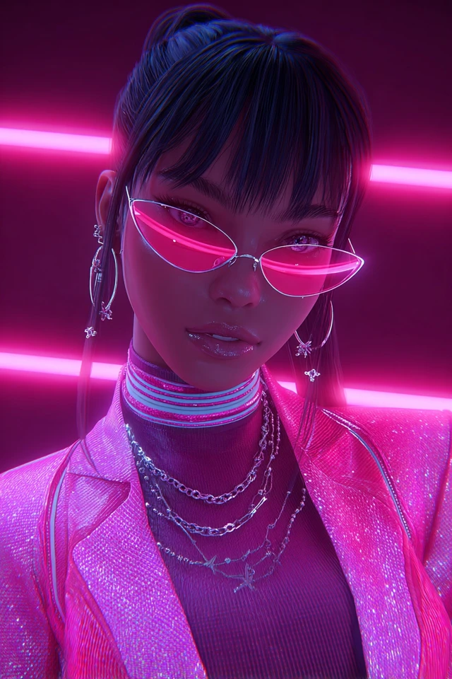 Neon Dreams: A Cyberpunk Aesthetic Journey - Image 1