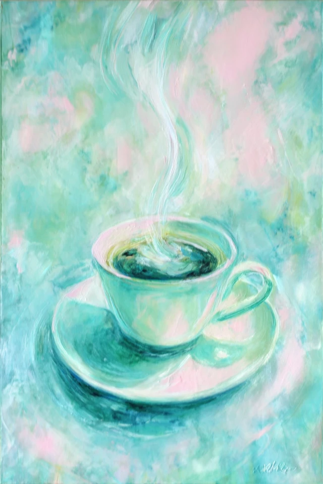 Ethereal Dreams in Teal and Rose - Image 4