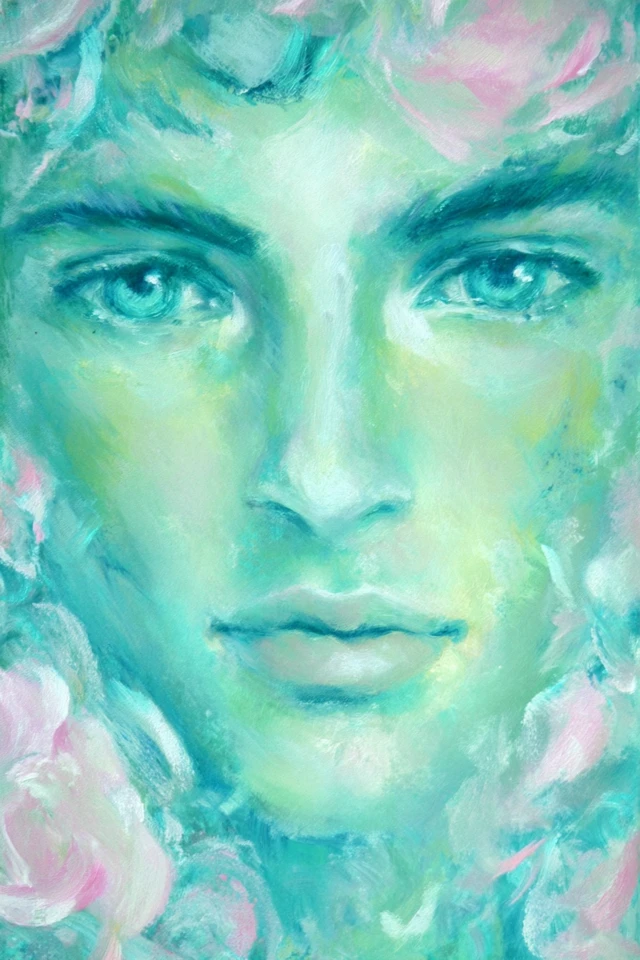 Ethereal Dreams in Teal and Rose - Image 1