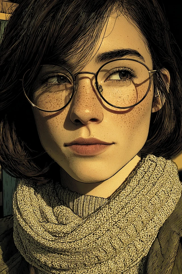 Autumnal Ink Portrait