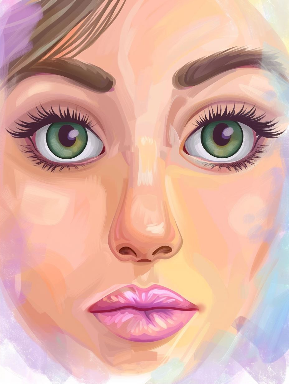 Ethereal Pastel Digital Portrait - Image 2