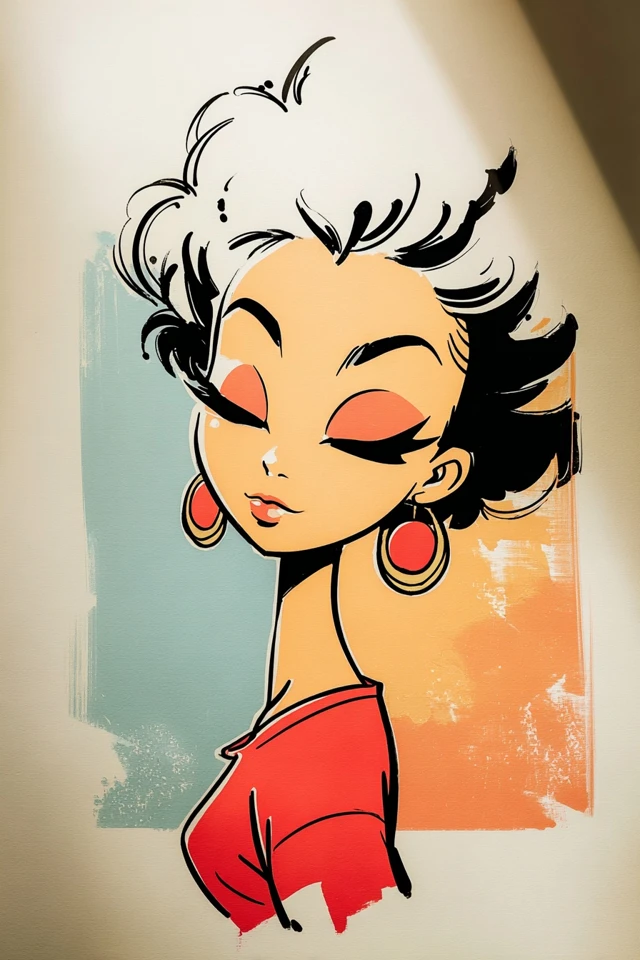 Retro Chic Illustration - Image 1
