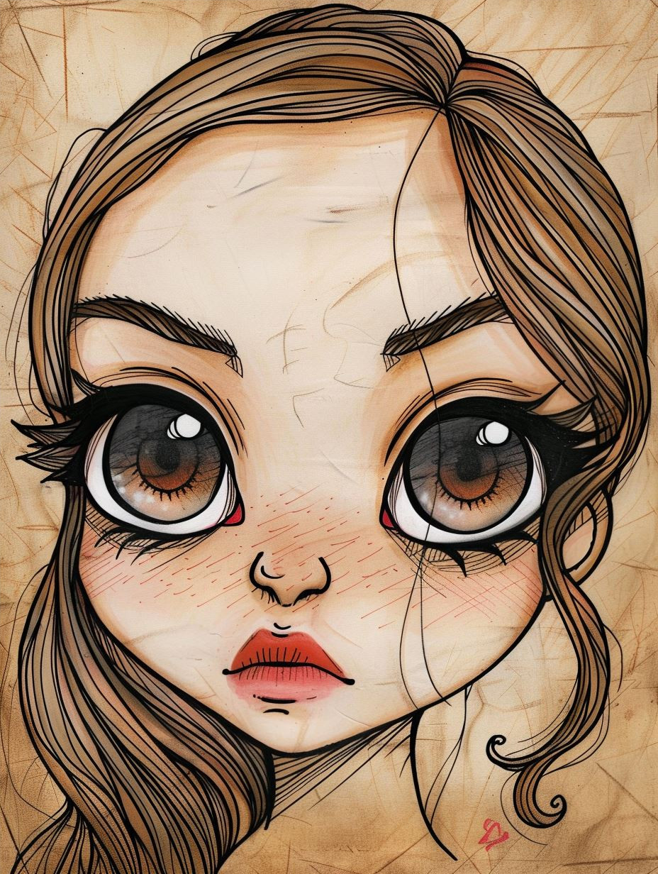 Crimson Gaze Anime Portrait - Image 4