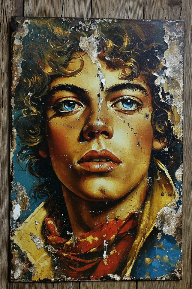 Weathered Youth Portrait - Image 1