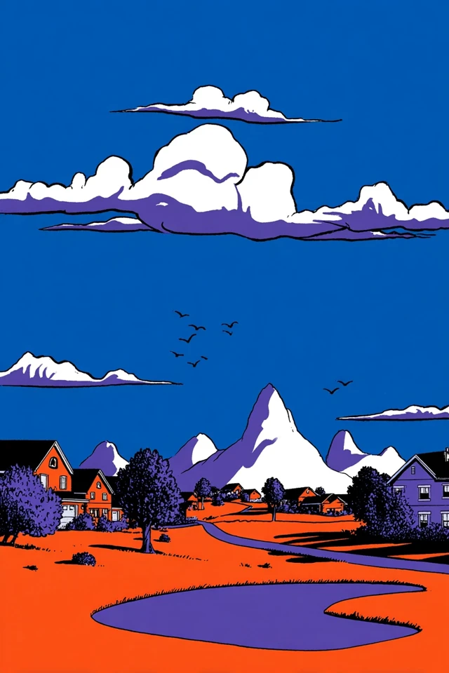 Vibrant Pop Art Quad Collage - Image 2