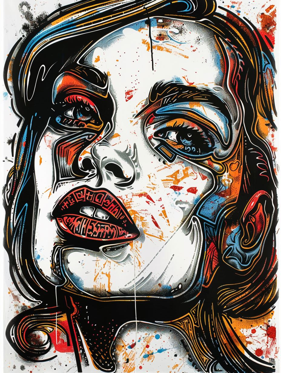 Vibrant Psychedelic Urban Portrait - Image 2