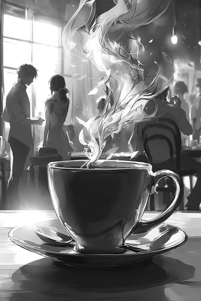 Monochrome Anime Elegance - Image 4